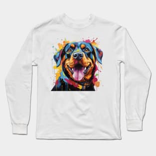 Rottweiller Dog Art Long Sleeve T-Shirt